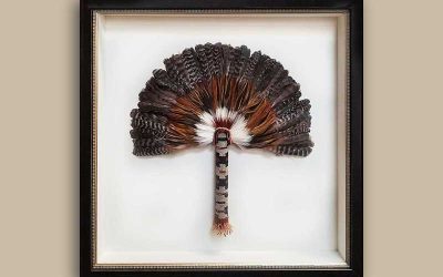 FRAMING PROJECT:  Native American Feather Fans Shadowbox