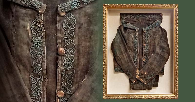FRAMING PROJECT: Antique Velvet Child’s Coat