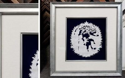 FRAMING PROJECT: Christmas Paper Silhouette