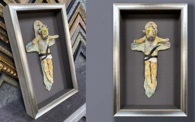 FRAMING PROJECT: Jesus Clay Sculpture