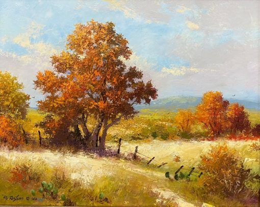Beautiful traditional inting of an Autum countryside