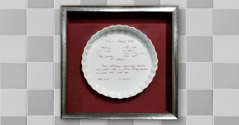 FRAMING PROJECT: Amy’s Cookie Recipe