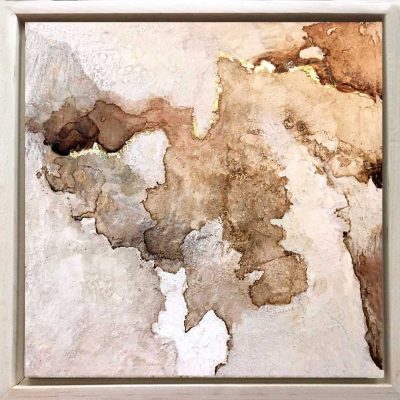 Small framed Abstract created with natural materials