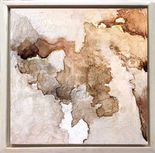 Small framed Abstract created with natural materials